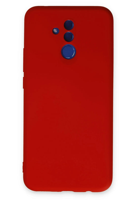 Huawei Mate 20 Lite Nano içi Kadife Silikon Kılıf - Kırmızı
