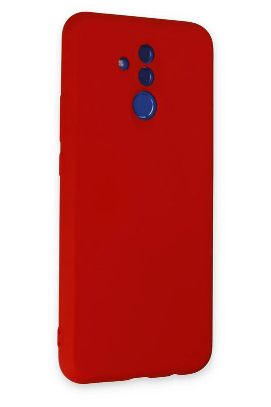Huawei Mate 20 Lite Nano içi Kadife Silikon Kılıf - Kırmızı 2