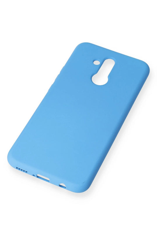 Huawei Mate 20 Lite Nano içi Kadife Silikon Kılıf - Mavi 2