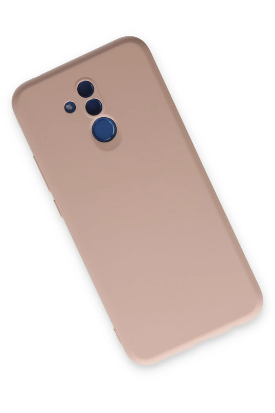 Huawei Mate 20 Lite Nano içi Kadife Silikon Kılıf - Pudra 3