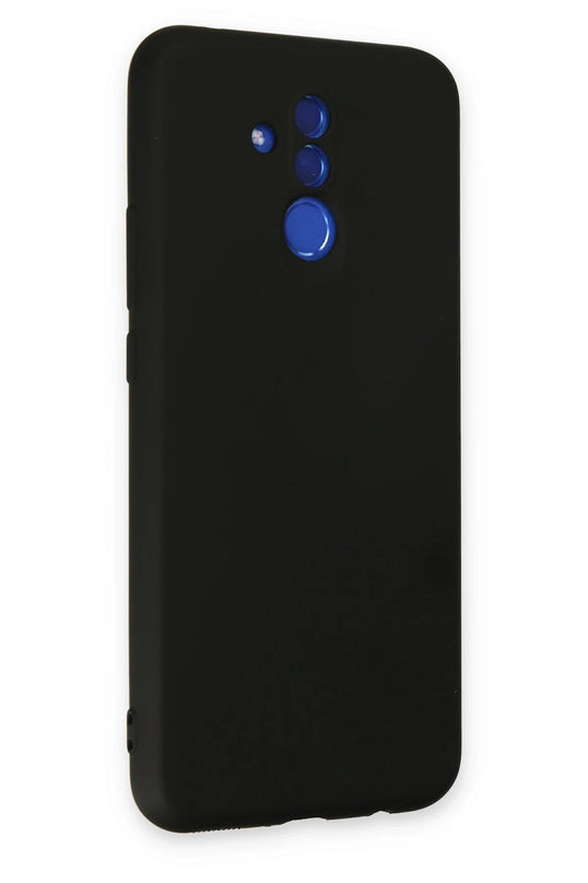 Huawei Mate 20 Lite Nano içi Kadife Silikon Kılıf - Siyah 2