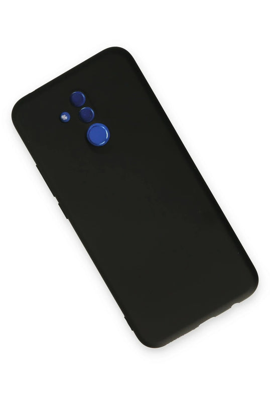 Huawei Mate 20 Lite Nano içi Kadife Silikon Kılıf - Siyah 3