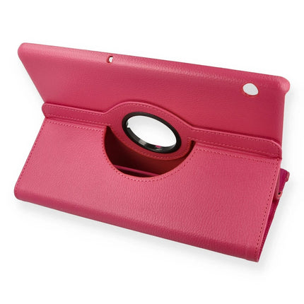 Huawei MediaPad T5 10 360 Tablet Deri Kılıf - Pembe