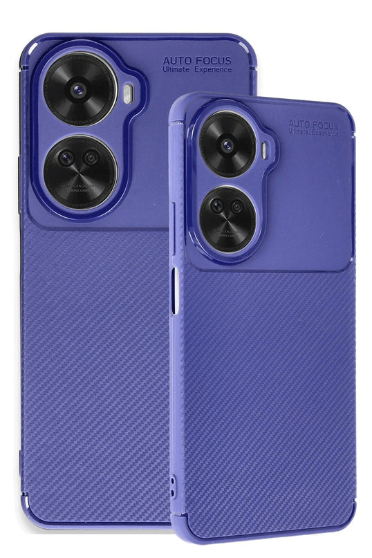 Huawei Nova 12 SE Auto Focus Karbon Kapak Kılıf - Lacivert 3