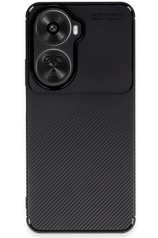 Huawei Nova 12 SE Auto Focus Karbon Kapak Kılıf - Siyah