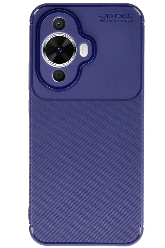 Huawei Nova 12S Auto Focus Karbon Kapak Kılıf - Lacivert