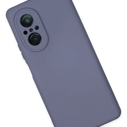Huawei Nova 9 SE Nano içi Kadife Silikon Kılıf - Gri 3