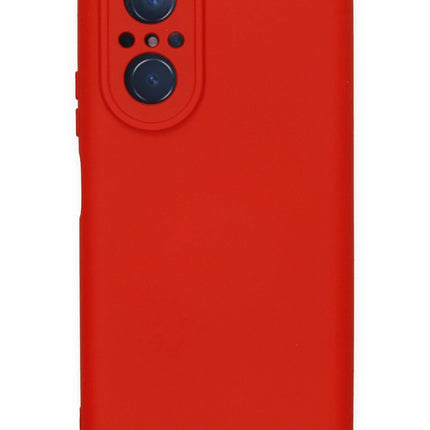 Huawei Nova 9 SE Nano içi Kadife Silikon Kılıf - Kırmızı