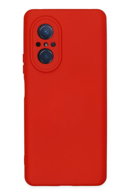 Huawei Nova 9 SE Nano içi Kadife Silikon Kılıf - Kırmızı