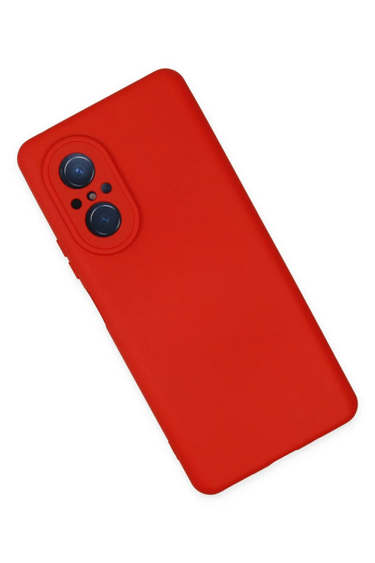 Huawei Nova 9 SE Nano içi Kadife Silikon Kılıf - Kırmızı 3