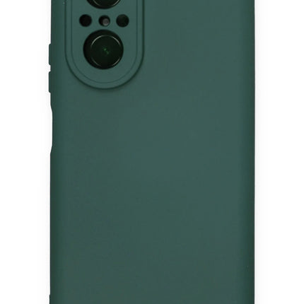 Huawei Nova 9 SE Nano içi Kadife Silikon Kılıf - Koyu Yeşil