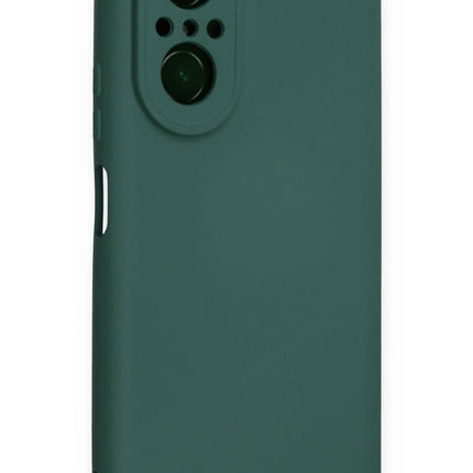 Huawei Nova 9 SE Nano içi Kadife Silikon Kılıf - Koyu Yeşil 2
