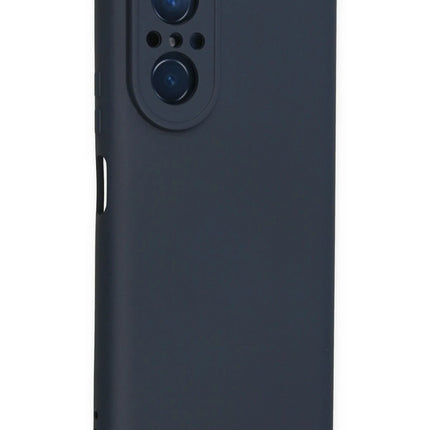 Huawei Nova 9 SE Nano içi Kadife Silikon Kılıf - Lacivert 2
