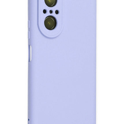 Huawei Nova 9 SE Nano içi Kadife Silikon Kılıf - Lila 2