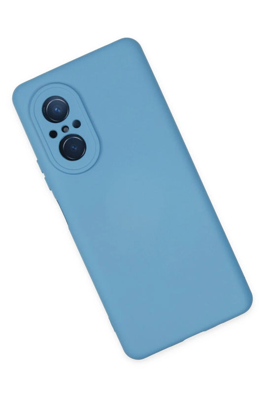 Huawei Nova 9 SE Nano içi Kadife Silikon Kılıf - Mavi 3