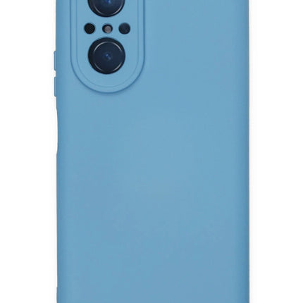 Huawei Nova 9 SE Nano içi Kadife Silikon Kılıf - Mavi
