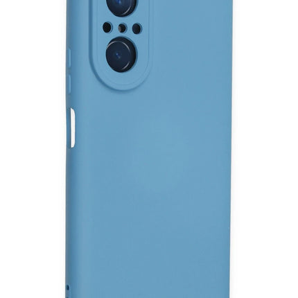 Huawei Nova 9 SE Nano içi Kadife Silikon Kılıf - Mavi 2
