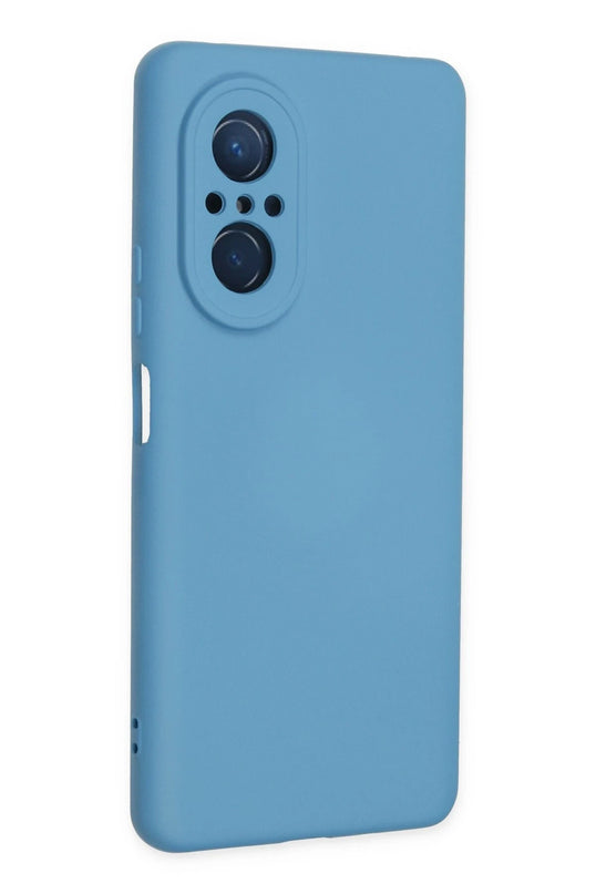 Huawei Nova 9 SE Nano içi Kadife Silikon Kılıf - Mavi 2