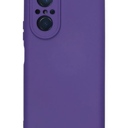 Huawei Nova 9 SE Nano içi Kadife Silikon Kılıf - Mor