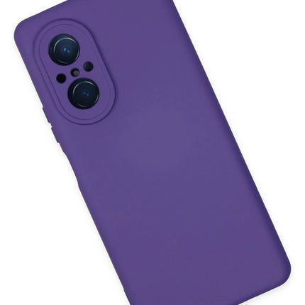 Huawei Nova 9 SE Nano içi Kadife Silikon Kılıf - Mor 3