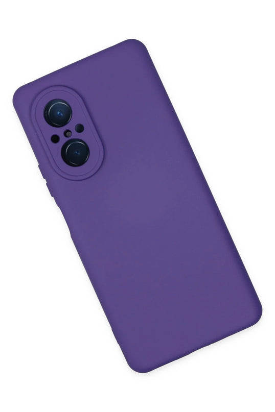 Huawei Nova 9 SE Nano içi Kadife Silikon Kılıf - Mor 3