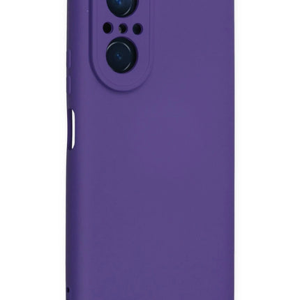 Huawei Nova 9 SE Nano içi Kadife Silikon Kılıf - Mor 2