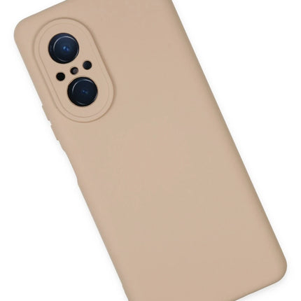 Huawei Nova 9 SE Nano içi Kadife Silikon Kılıf - Pudra 3