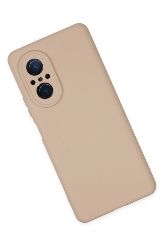 Huawei Nova 9 SE Nano içi Kadife Silikon Kılıf - Pudra 3