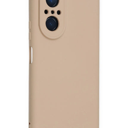 Huawei Nova 9 SE Nano içi Kadife Silikon Kılıf - Pudra 2