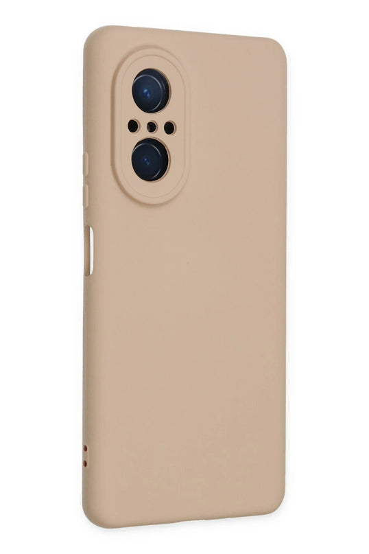 Huawei Nova 9 SE Nano içi Kadife Silikon Kılıf - Pudra 2