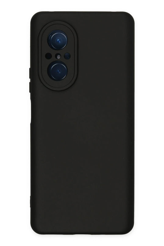 Huawei Nova 9 SE Nano içi Kadife Silikon Kılıf - Siyah