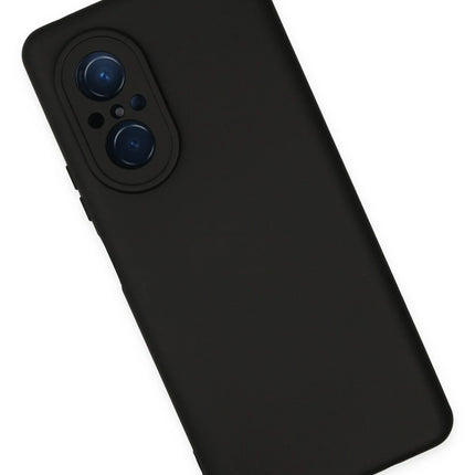 Huawei Nova 9 SE Nano içi Kadife Silikon Kılıf - Siyah 3