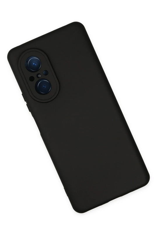 Huawei Nova 9 SE Nano içi Kadife Silikon Kılıf - Siyah 3