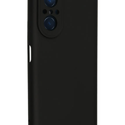 Huawei Nova 9 SE Nano içi Kadife Silikon Kılıf - Siyah 2