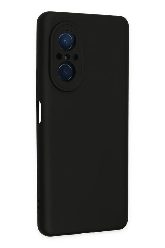 Huawei Nova 9 SE Nano içi Kadife Silikon Kılıf - Siyah 2