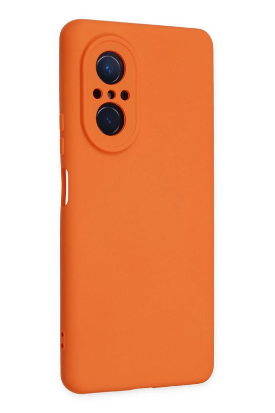 Huawei Nova 9 SE Nano içi Kadife Silikon Kılıf - Turuncu 2