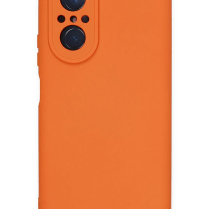 Huawei Nova 9 SE Nano içi Kadife Silikon Kılıf - Turuncu