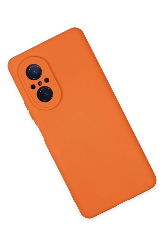 Huawei Nova 9 SE Nano içi Kadife Silikon Kılıf - Turuncu 3