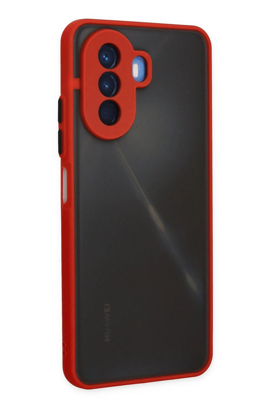 Huawei Nova Y70 Montreal Silikon Kapak Kılıf - Kırmızı 2
