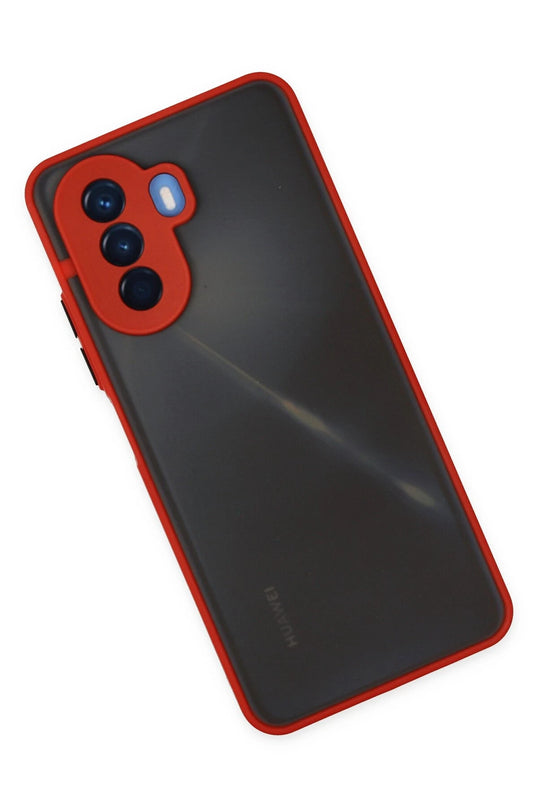 Huawei Nova Y70 Montreal Silikon Kapak Kılıf - Kırmızı 3