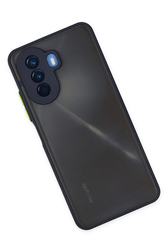 Huawei Nova Y70 Montreal Silikon Kapak Kılıf - Lacivert 3
