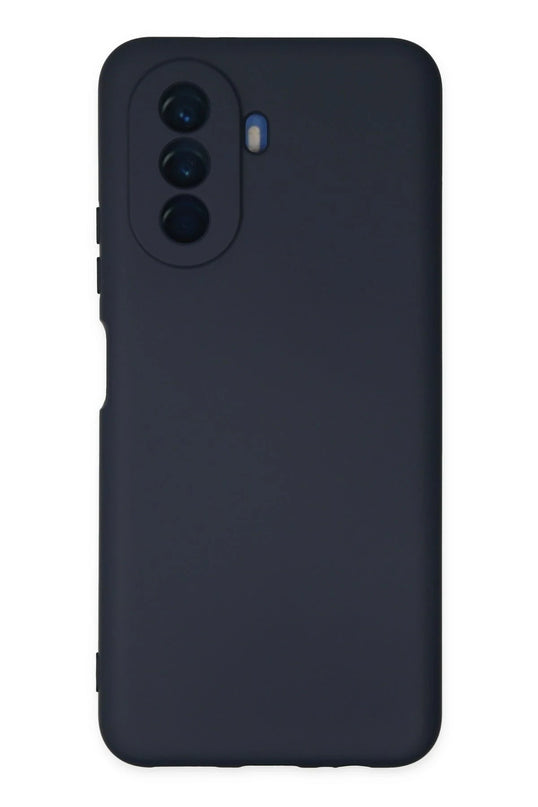 Huawei Nova Y70 Nano içi Kadife Silikon Kılıf - Lacivert