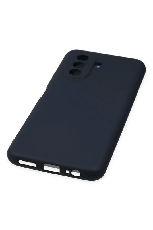Huawei Nova Y70 Nano içi Kadife Silikon Kılıf - Lacivert 4