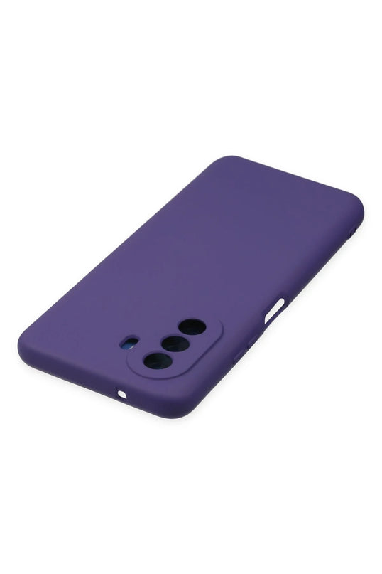 Huawei Nova Y70 Nano içi Kadife Silikon Kılıf - Mor 5