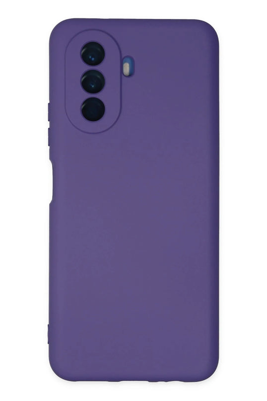 Huawei Nova Y70 Nano içi Kadife Silikon Kılıf - Mor