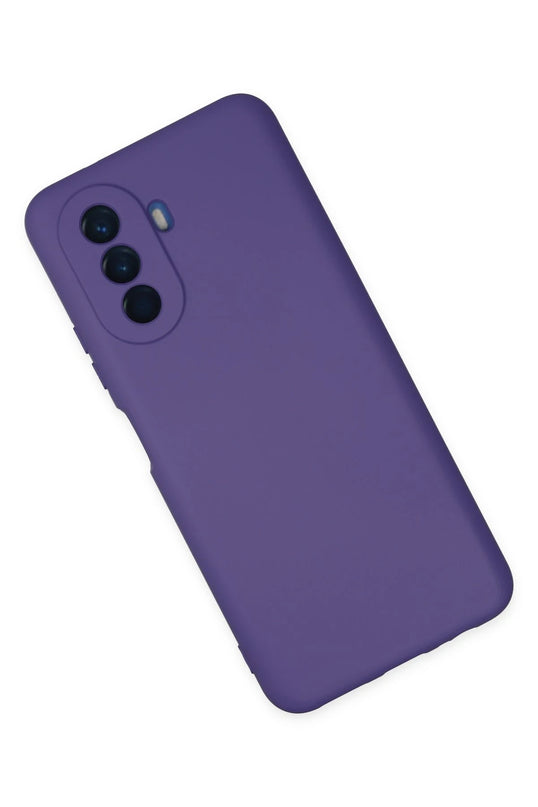 Huawei Nova Y70 Nano içi Kadife Silikon Kılıf - Mor 3