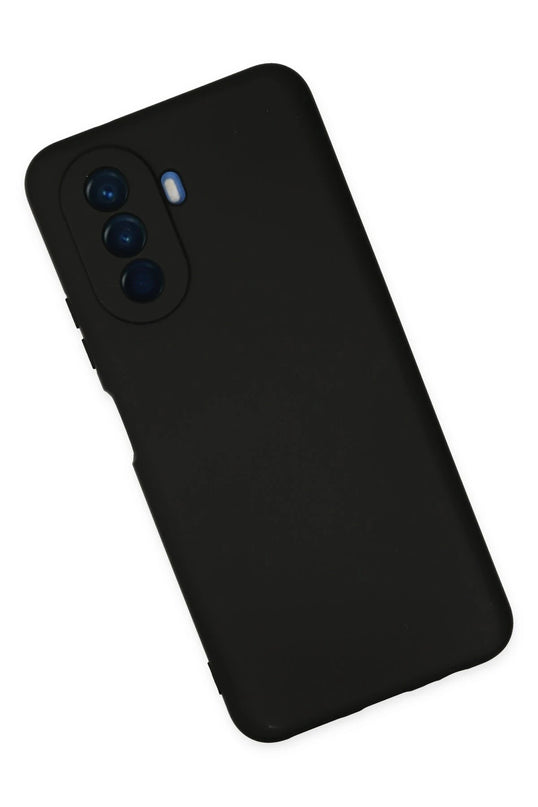 Huawei Nova Y70 Nano içi Kadife Silikon Kılıf - Siyah 3