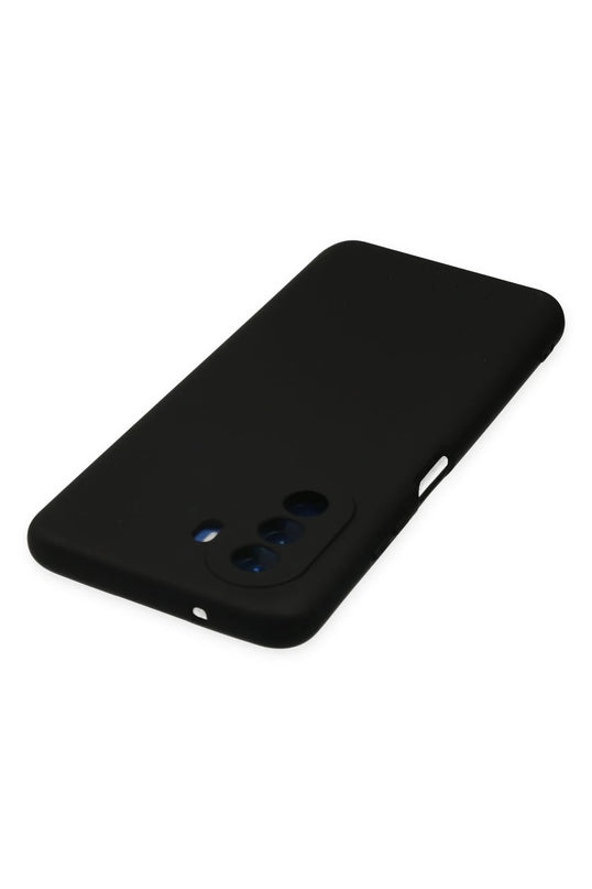 Huawei Nova Y70 Nano içi Kadife Silikon Kılıf - Siyah 5