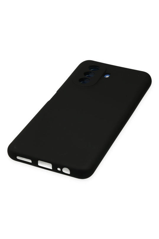 Huawei Nova Y70 Nano içi Kadife Silikon Kılıf - Siyah 4