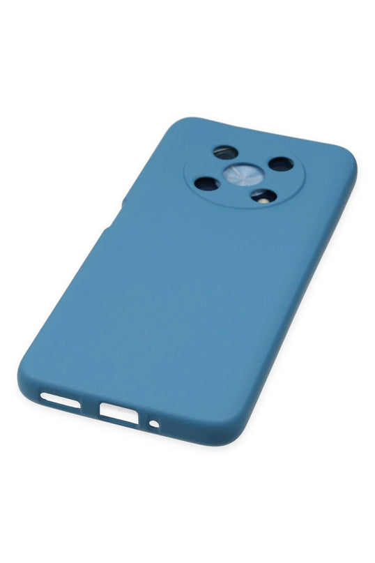 Huawei Nova Y90 Nano içi Kadife Silikon Kılıf - Mavi 5
